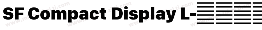 SF Compact Display L字体转换